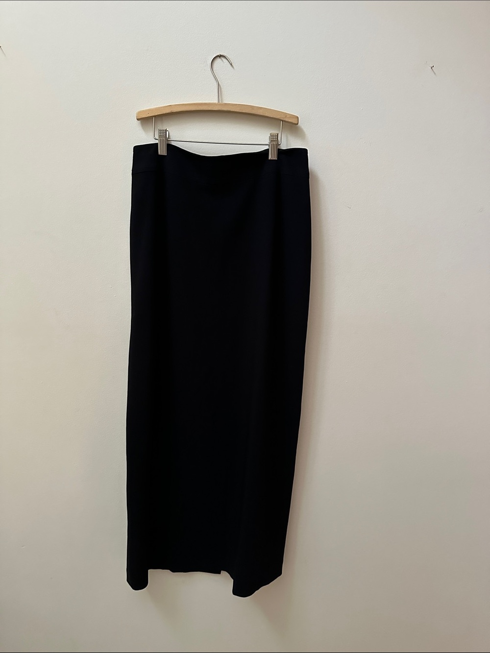 Classic Vintage Black Maxi Pencil Skirt
